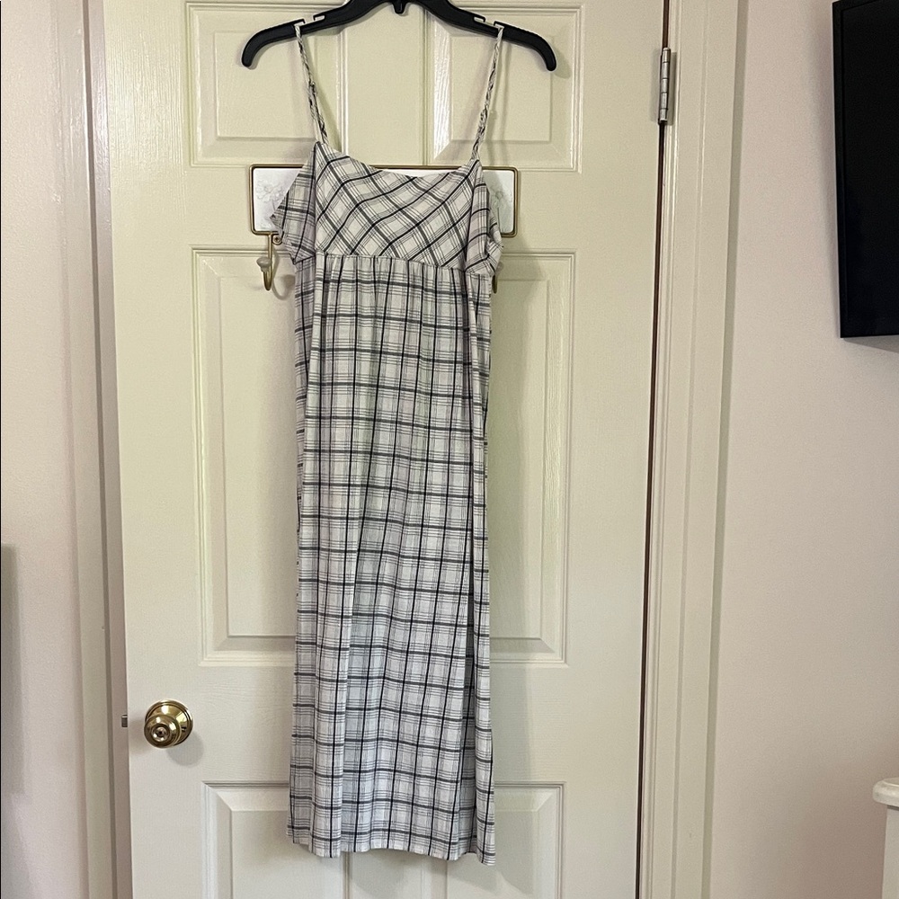 Plaid Spaghetti Strap Dress